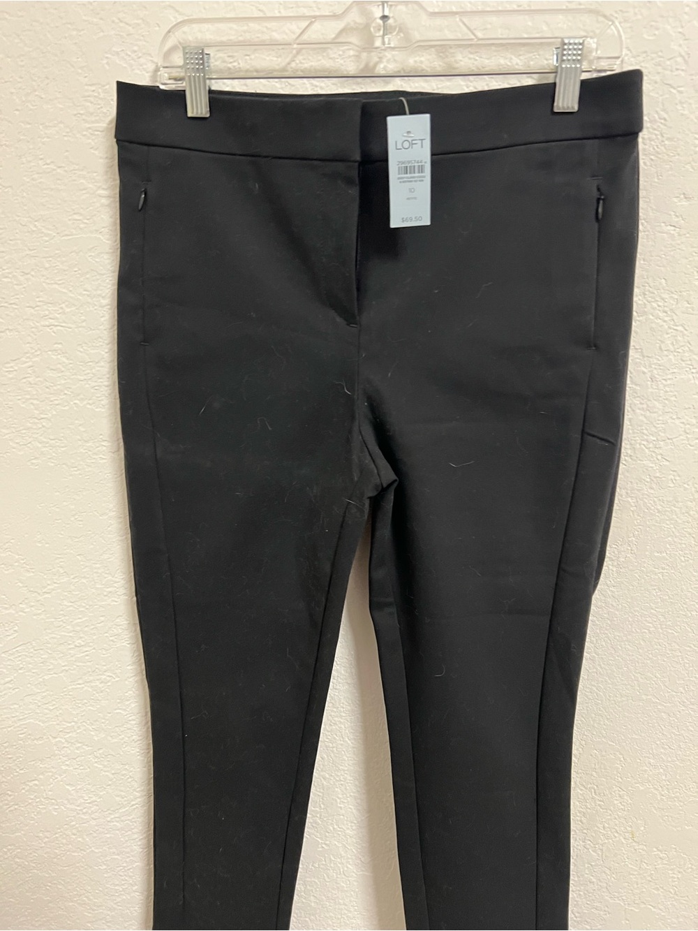 LOFT Black Ponte Knit skinny pants